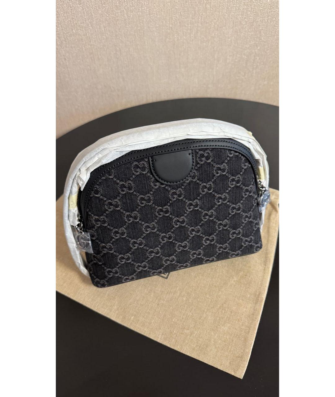 GUCCI Серая деним сумка через плечо, фото 3