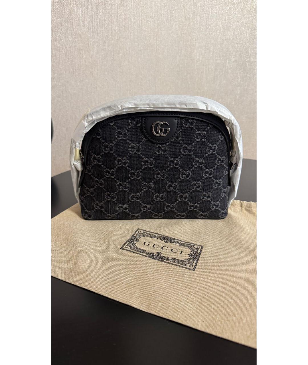 GUCCI Серая деним сумка через плечо, фото 2