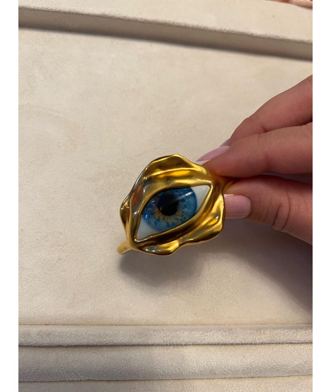 SCHIAPARELLI Золотой металлический браслет, фото 6