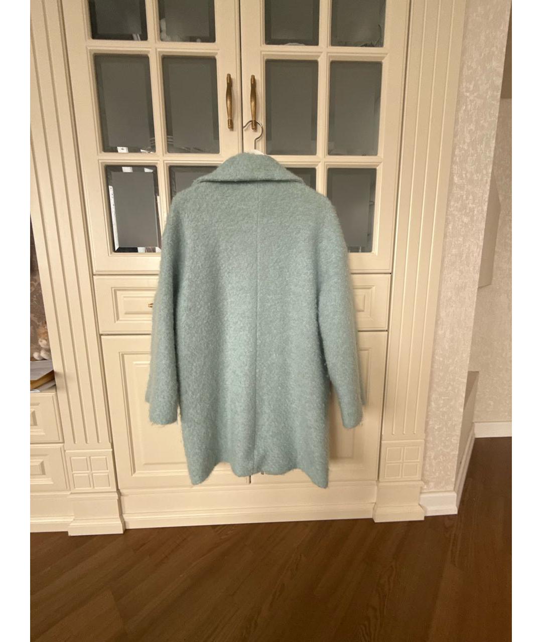 ESCADA Бирюзовое шерстяное пальто, фото 3