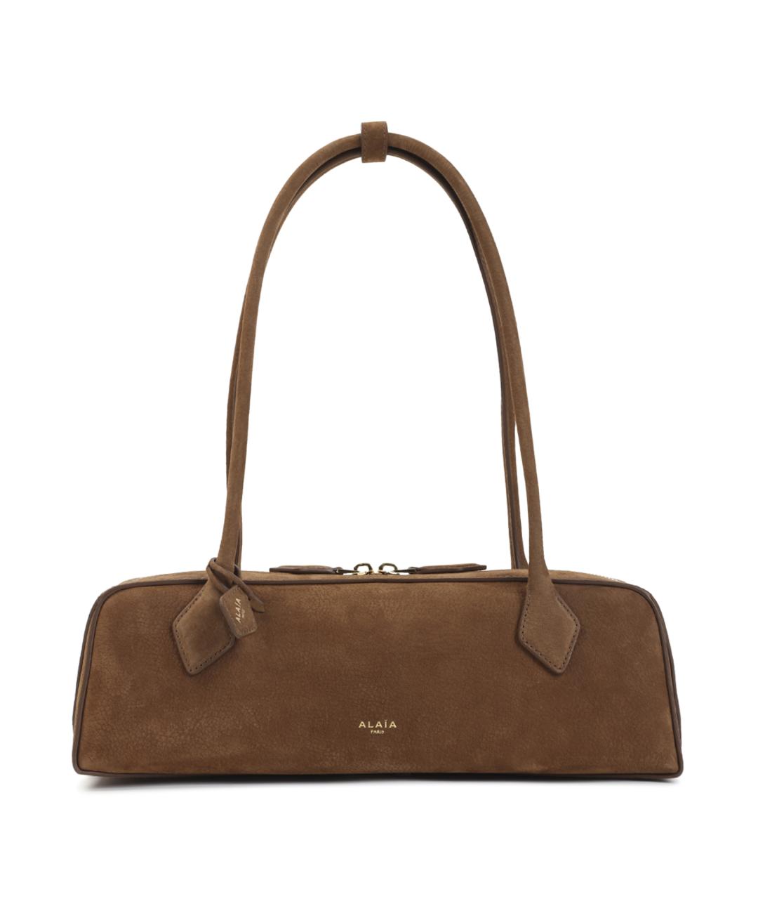 ALAIA Коричневая кожаная сумка через плечо, фото 1