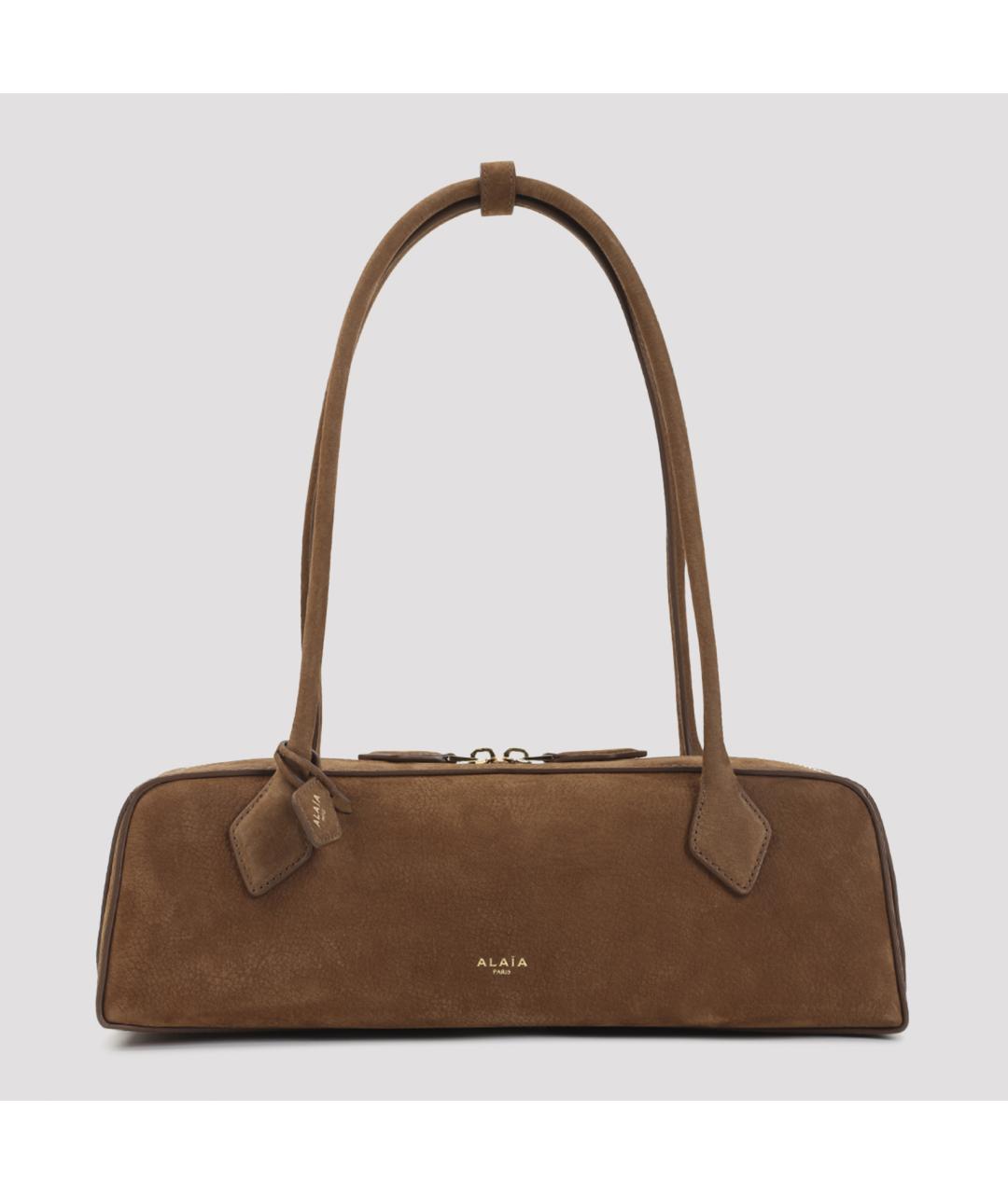ALAIA Коричневая кожаная сумка через плечо, фото 3