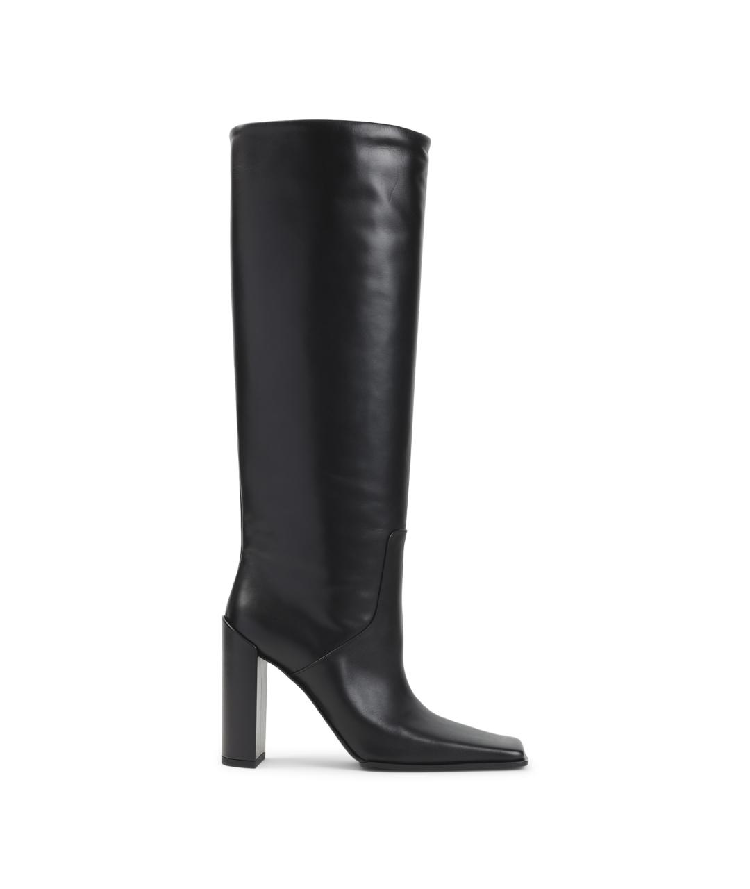 ALAIA Черные кожаные сапоги, фото 1