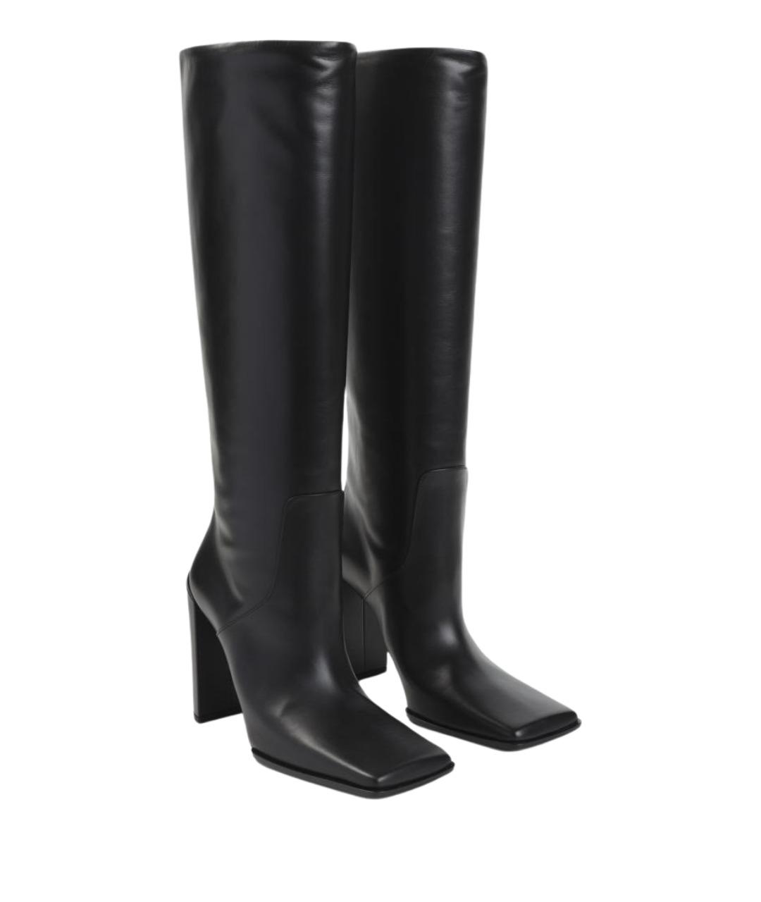 ALAIA Черные кожаные сапоги, фото 3