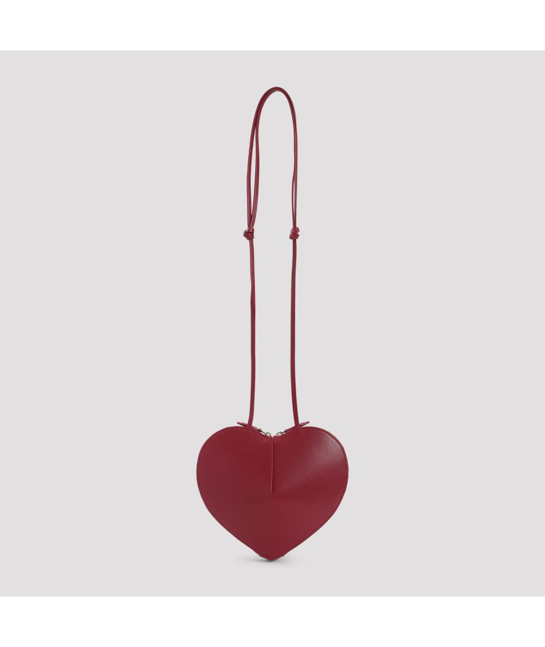 ALAIA Бордовая кожаная сумка через плечо, фото 3