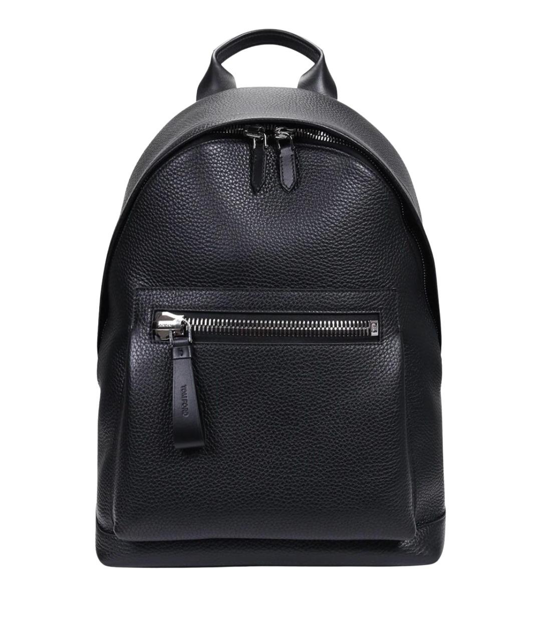 TOM FORD Черный кожаный рюкзак, фото 1