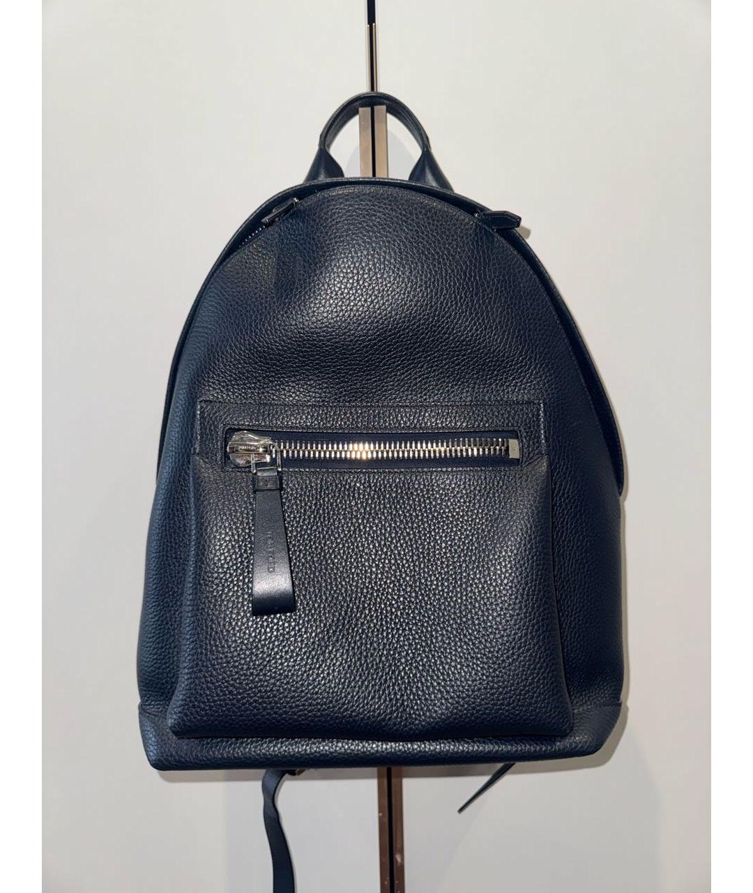 TOM FORD Черный кожаный рюкзак, фото 5
