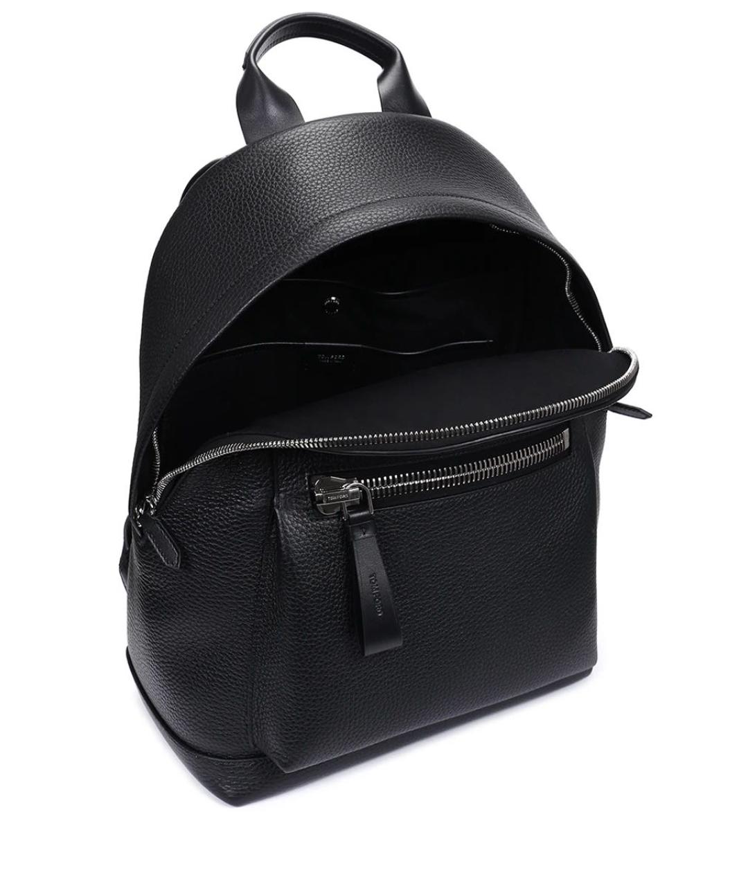 TOM FORD Черный кожаный рюкзак, фото 3