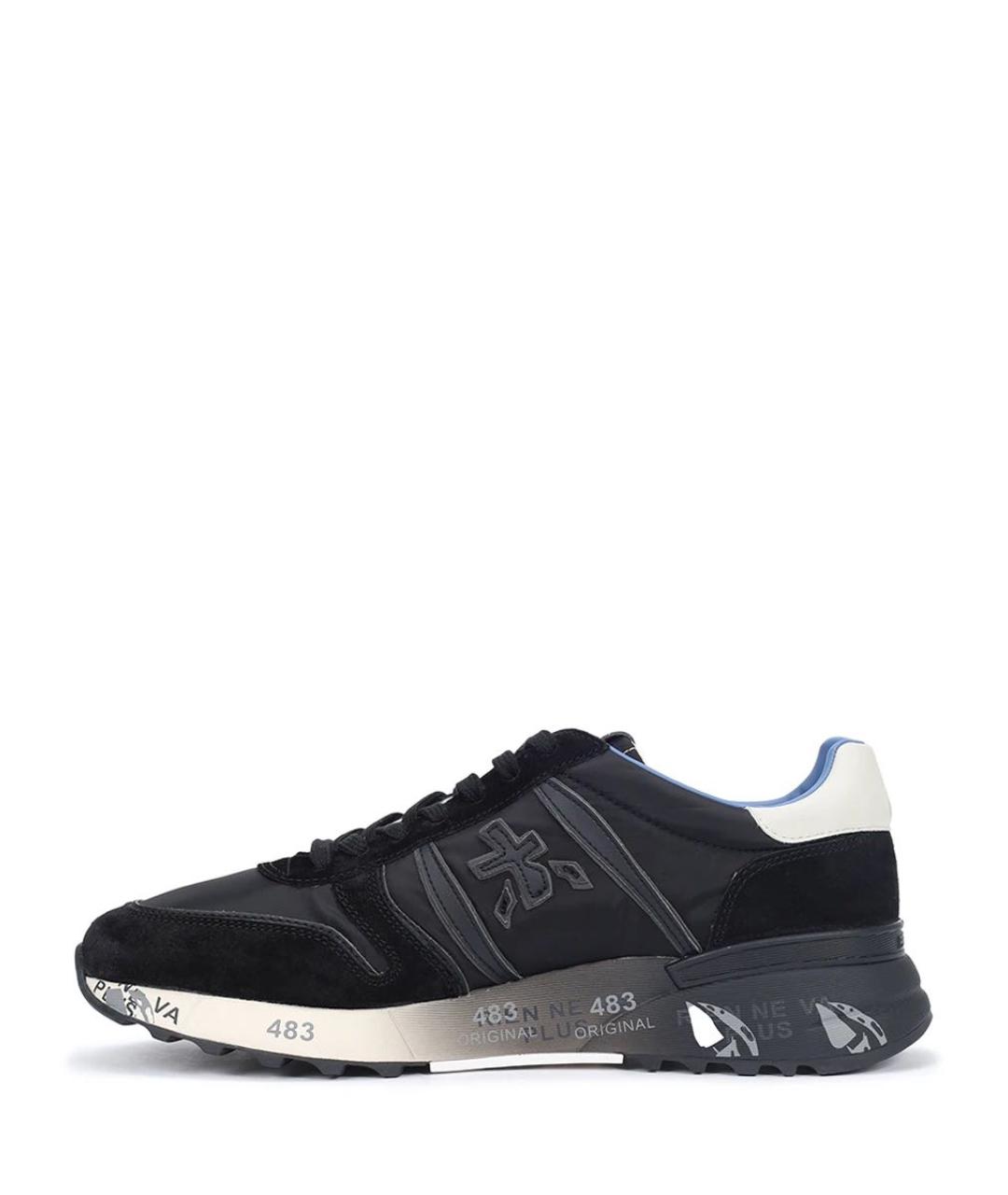 PREMIATA Черные замшевые низкие кроссовки / кеды, фото 3