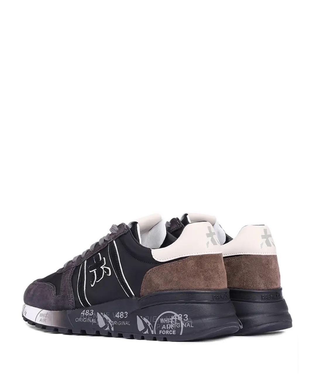 PREMIATA Серые замшевые низкие кроссовки / кеды, фото 4