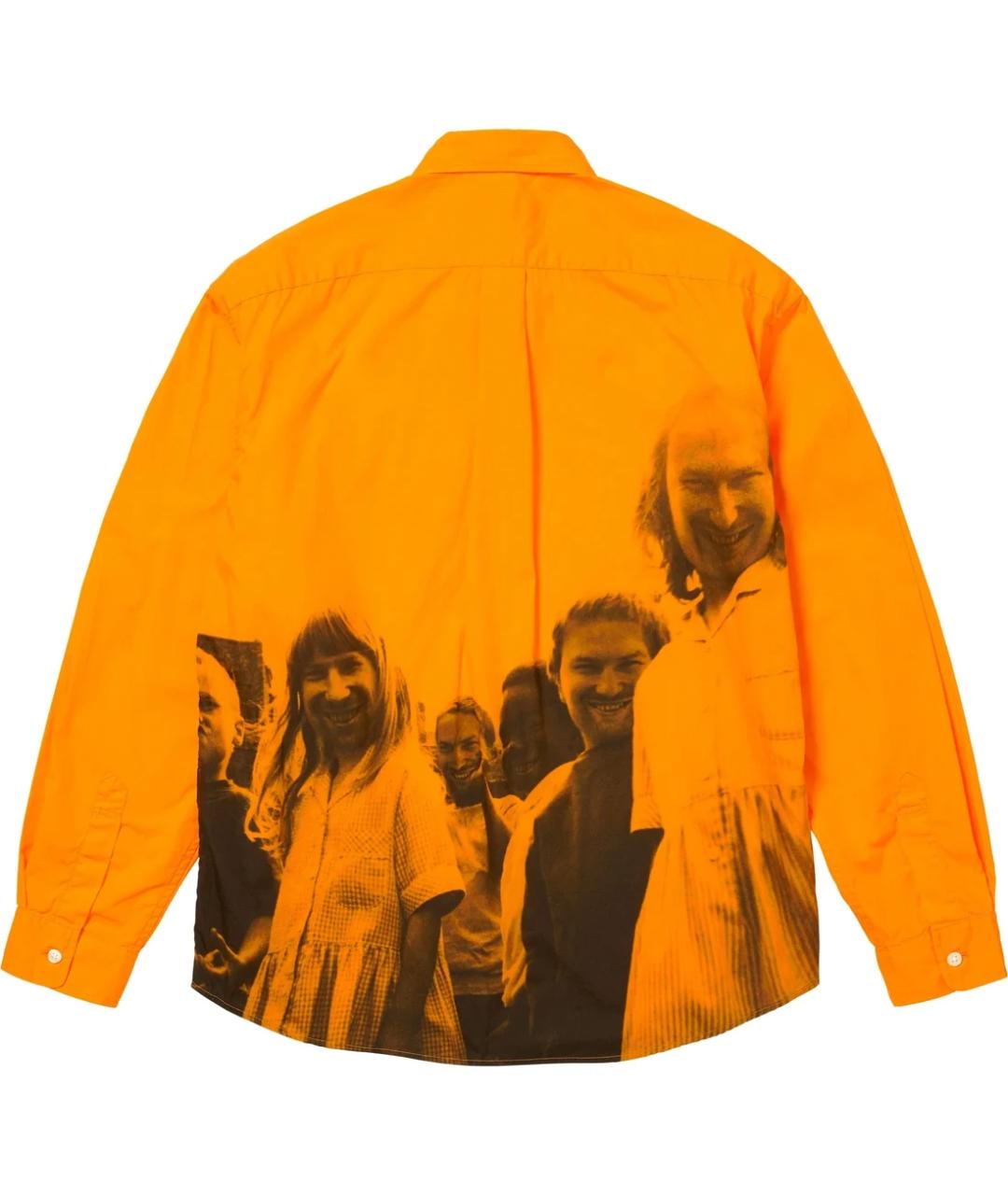 SUPREME Оранжевая рубашка, фото 2