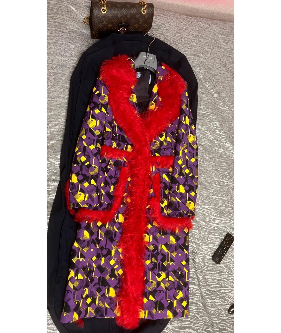 PRADA Мульти шерстяное пальто, фото 7