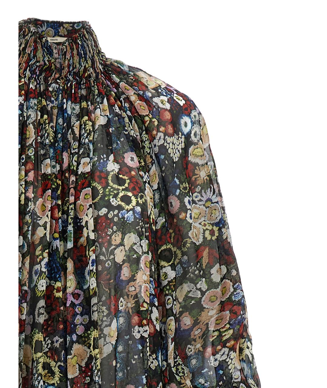 KHAITE Мульти шелковое платье, фото 3