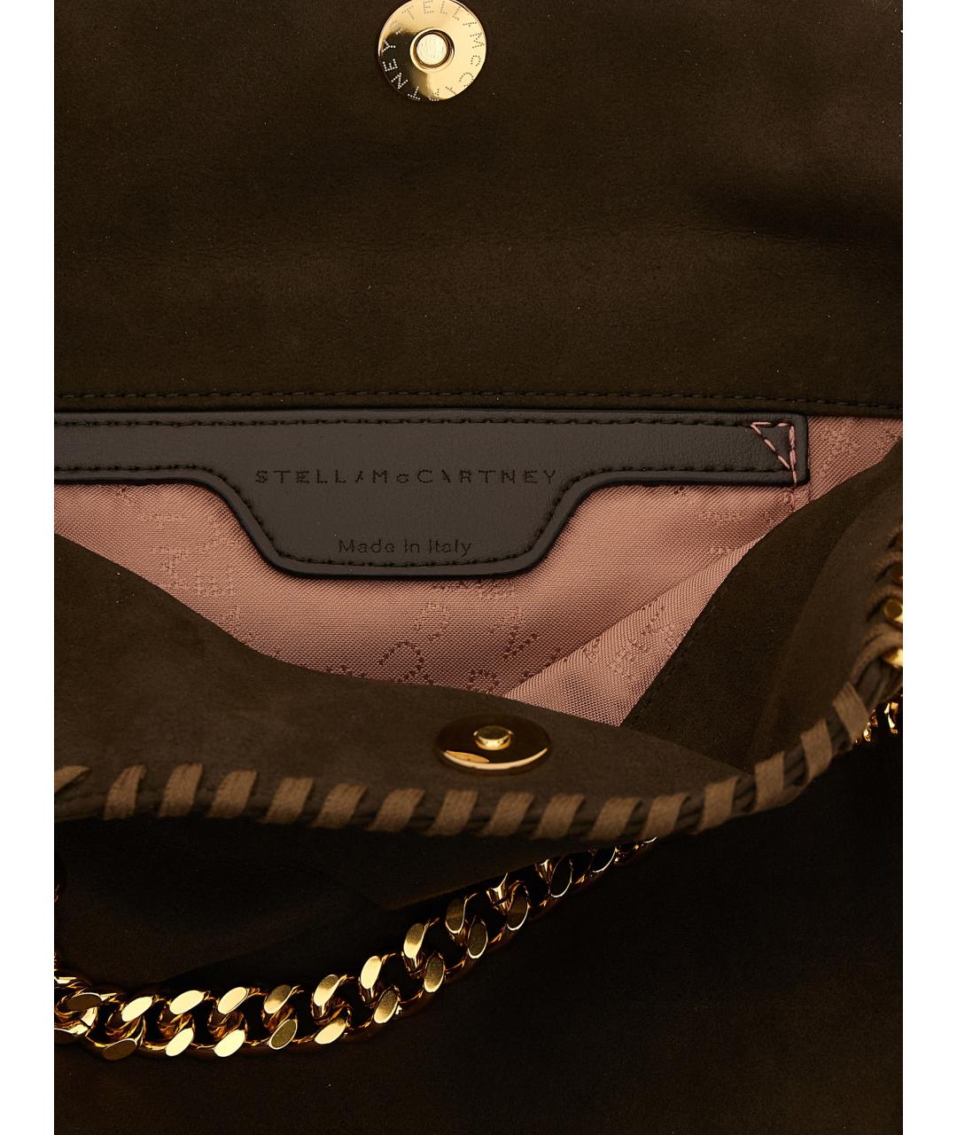 STELLA MCCARTNEY Коричневая синтетическая сумка через плечо, фото 4