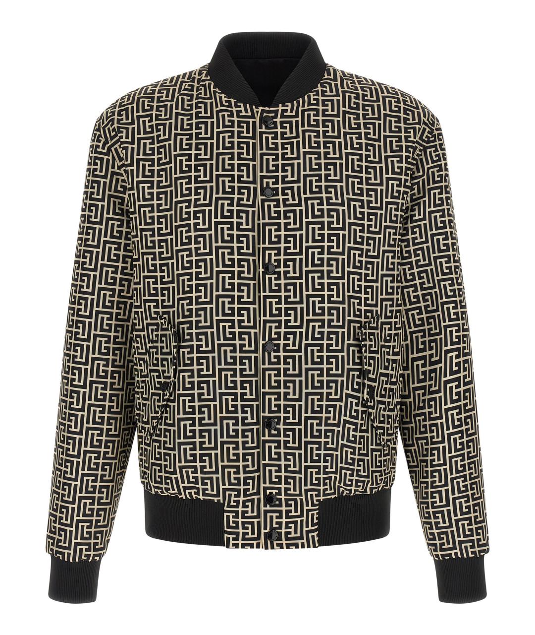 BALMAIN Черная полиамидовая куртка, фото 1