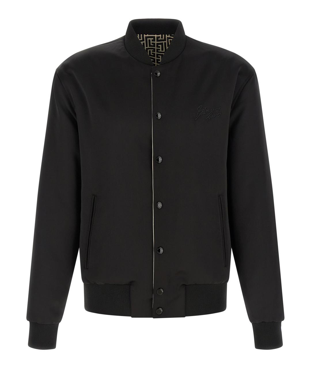 BALMAIN Черная полиамидовая куртка, фото 2