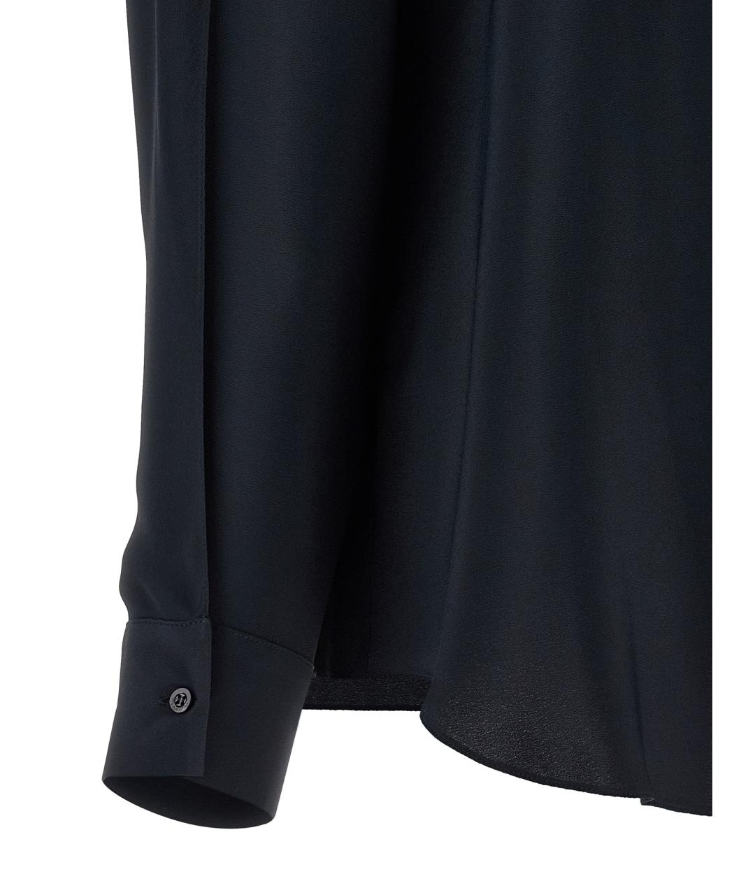 FABIANA FILIPPI Темно-синяя шелковая рубашка, фото 4