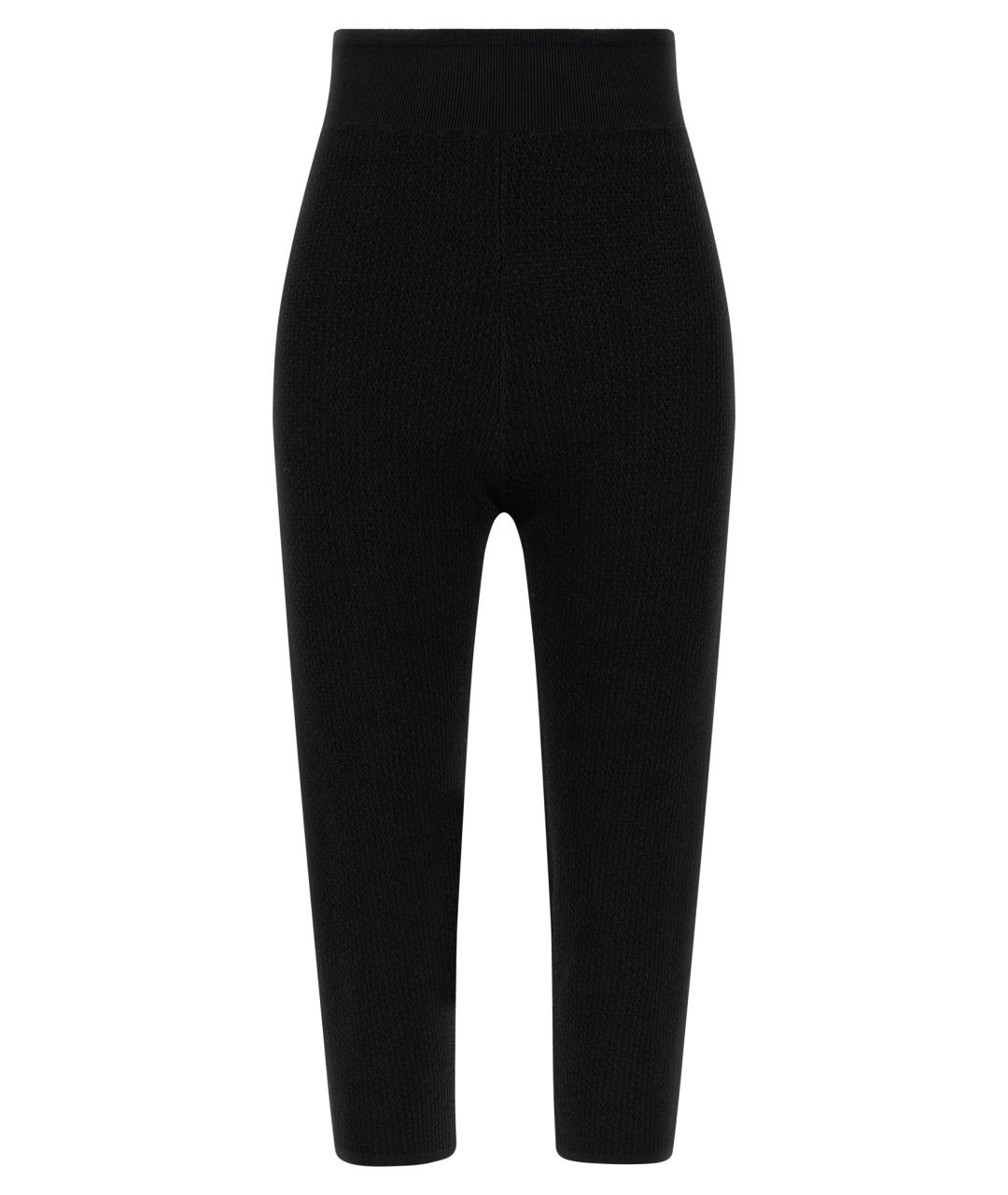 CHLOE Черные вискозные леггинсы и велосипедки, фото 1