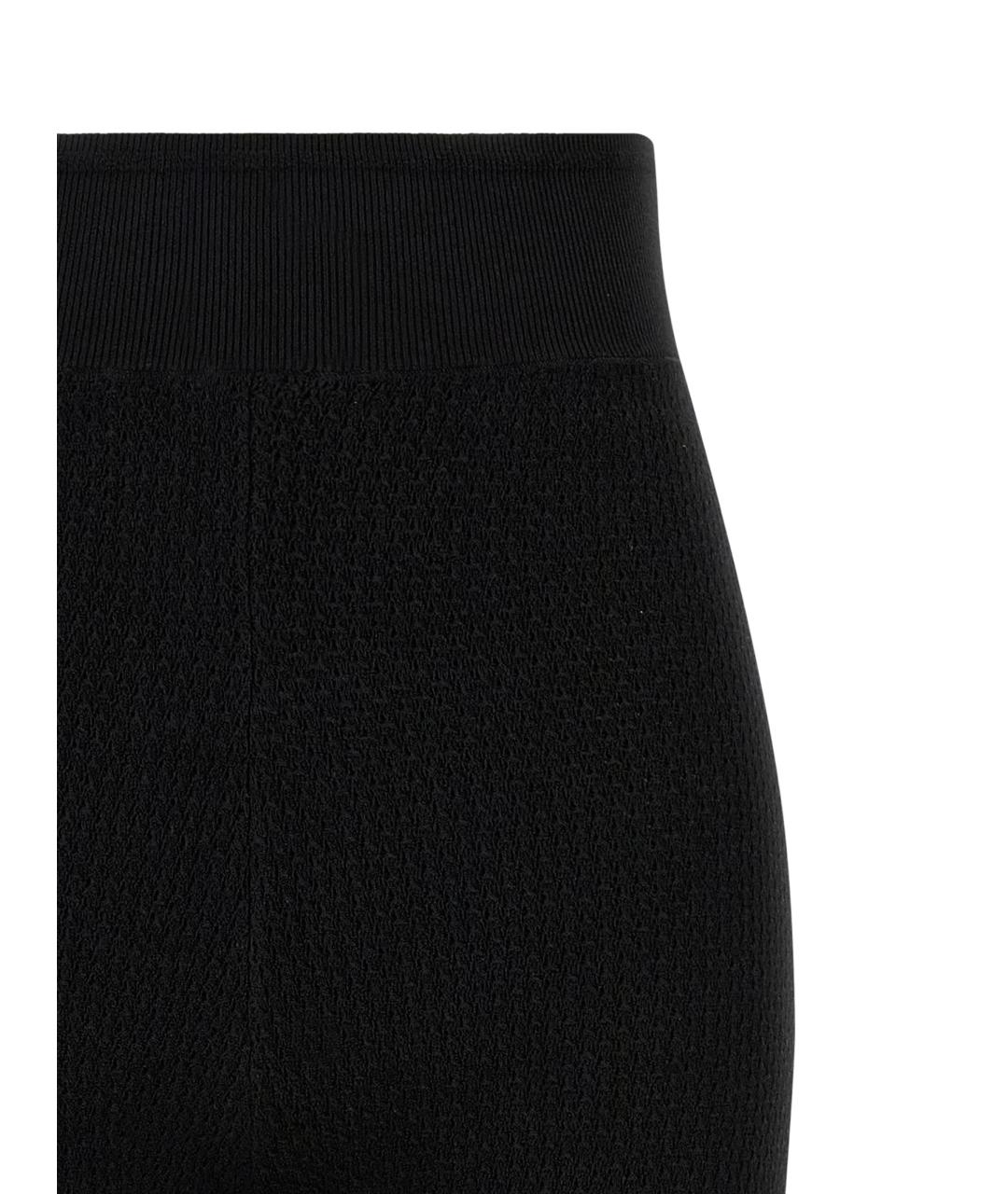 CHLOE Черные вискозные леггинсы и велосипедки, фото 3