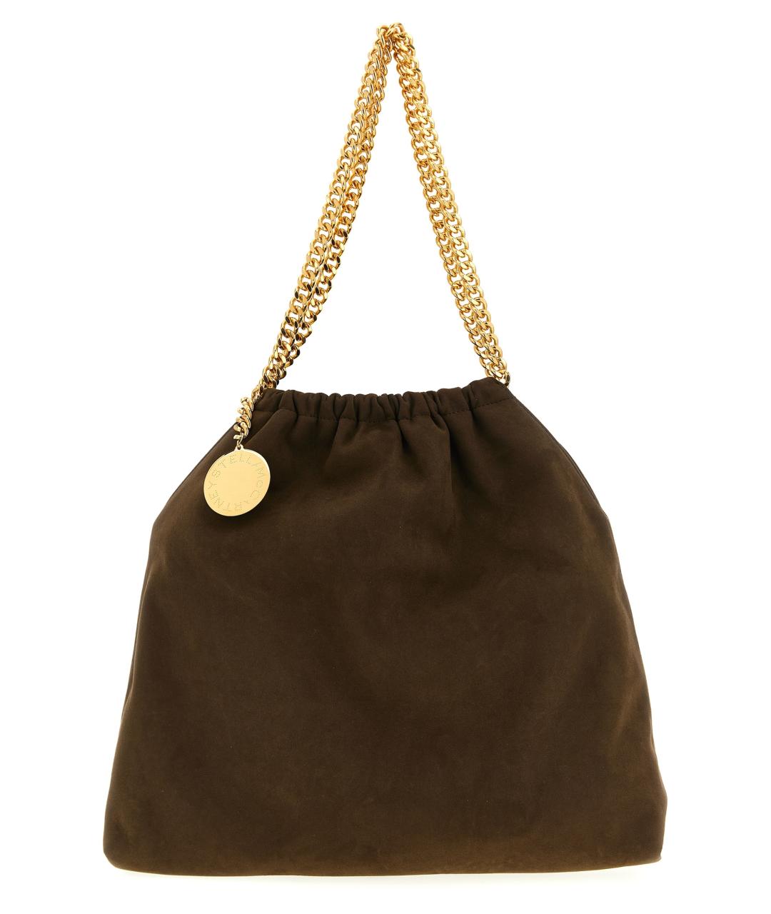 STELLA MCCARTNEY Коричневая синтетическая сумка тоут, фото 1