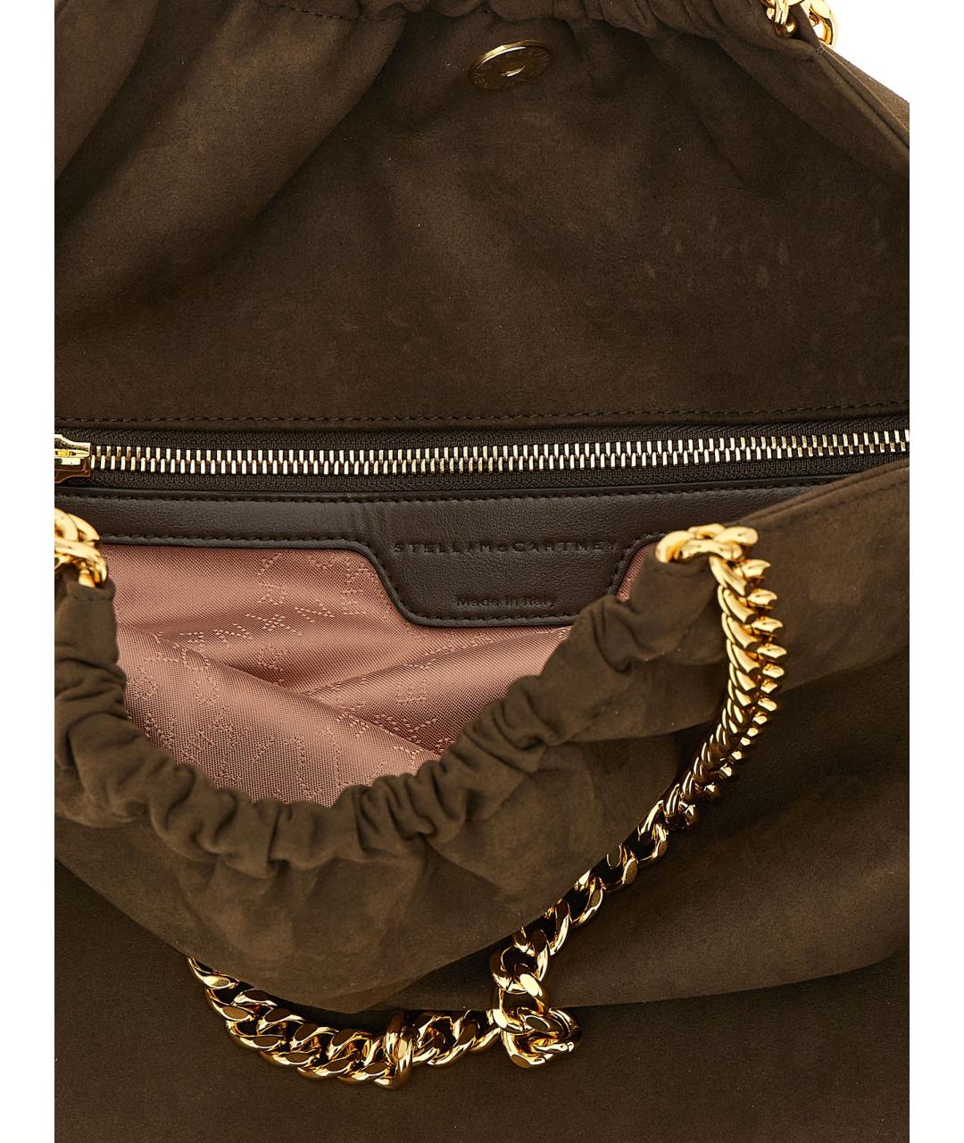 STELLA MCCARTNEY Коричневая синтетическая сумка тоут, фото 4