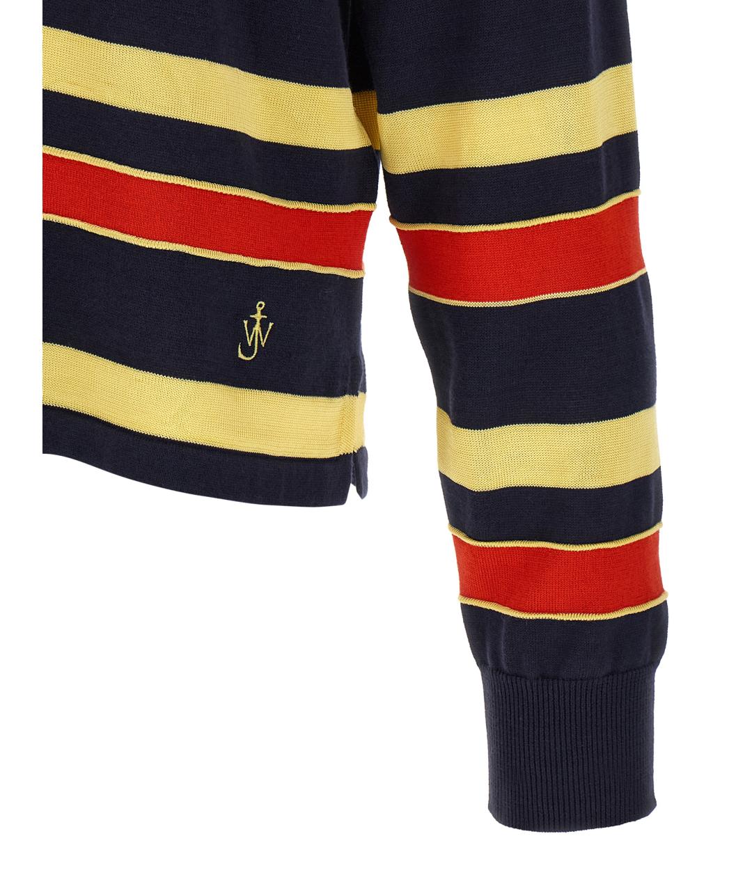 J.W.ANDERSON Мульти хлопковое поло с длинным рукавом, фото 4