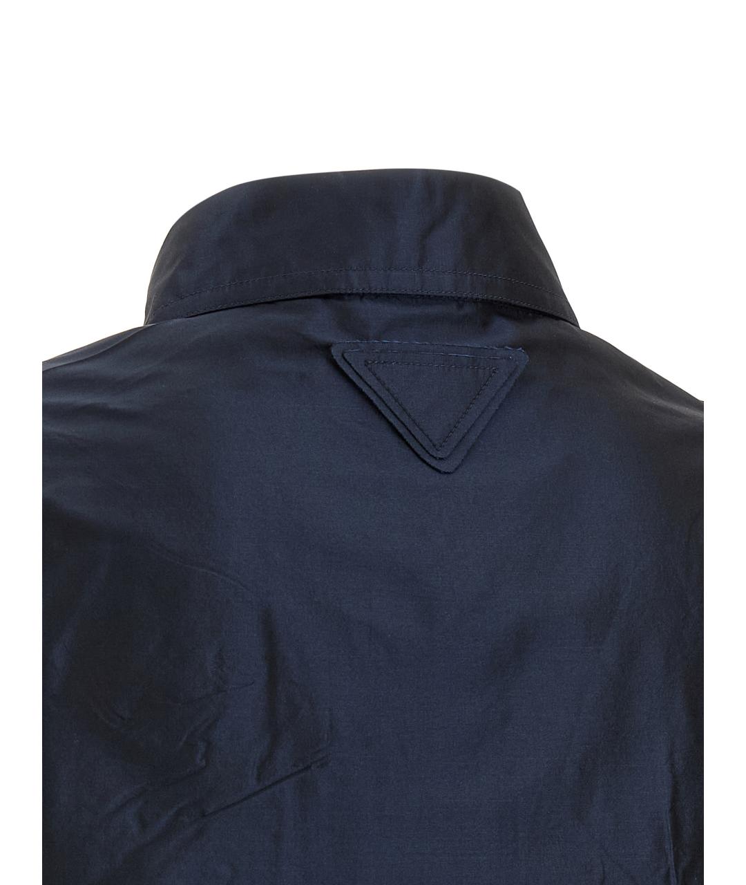 PRADA Синяя шелковая рубашка, фото 4