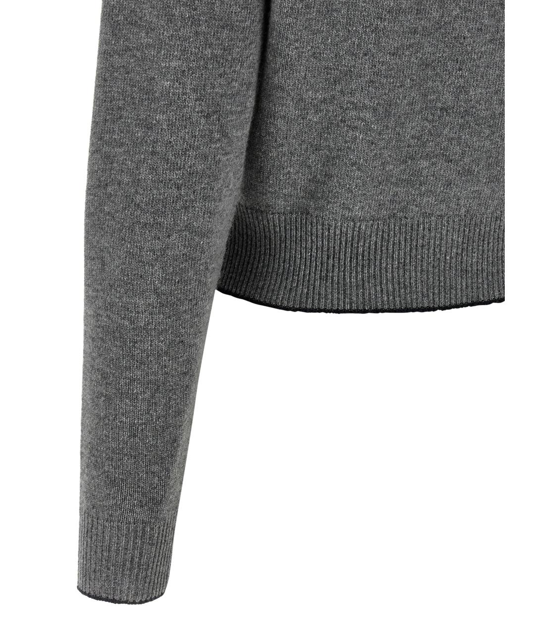 CHLOE Серый шерстяной кардиган, фото 4