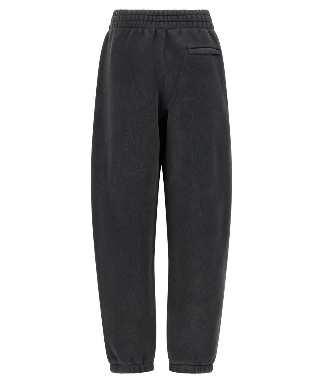 T BY ALEXANDER WANG Черные хлопковые спортивные брюки и шорты, фото 2