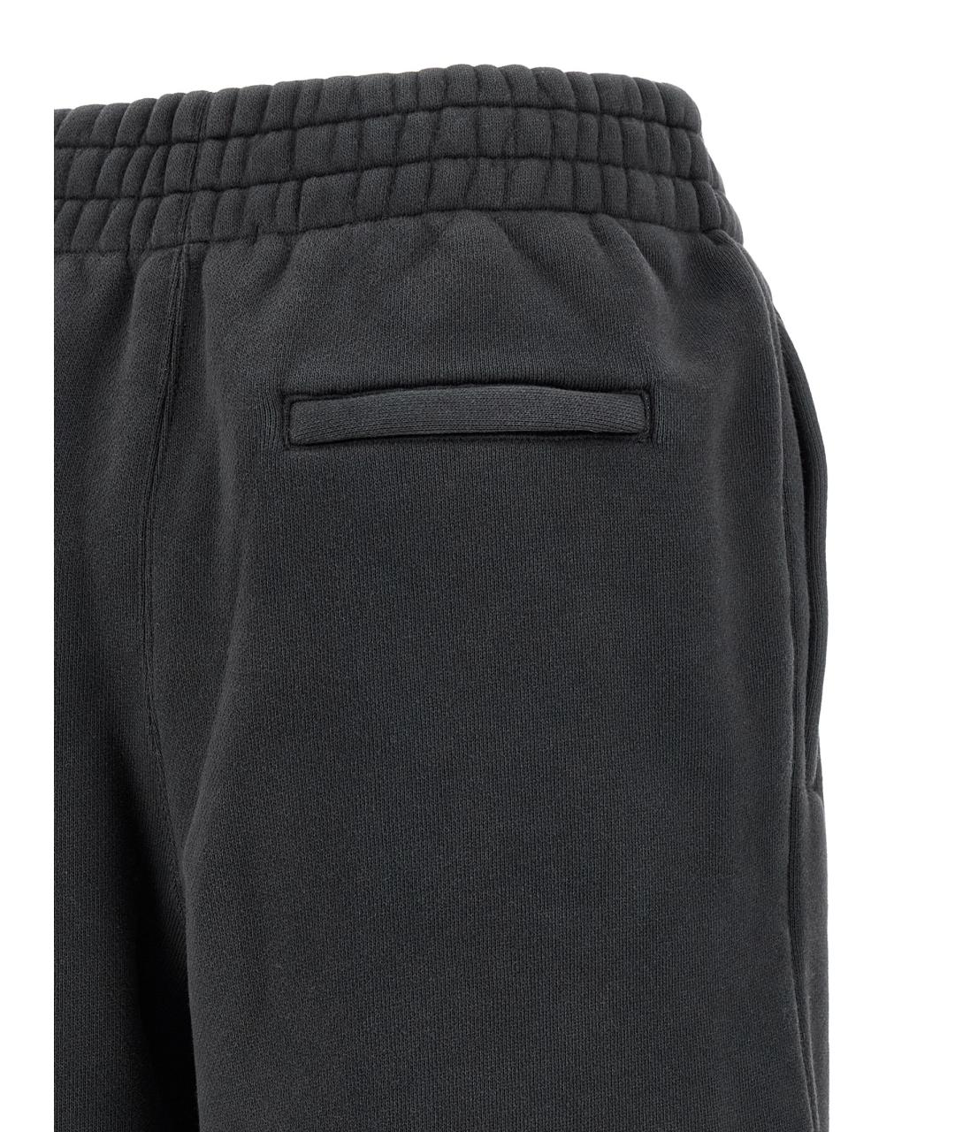 T BY ALEXANDER WANG Черные хлопковые спортивные брюки и шорты, фото 4