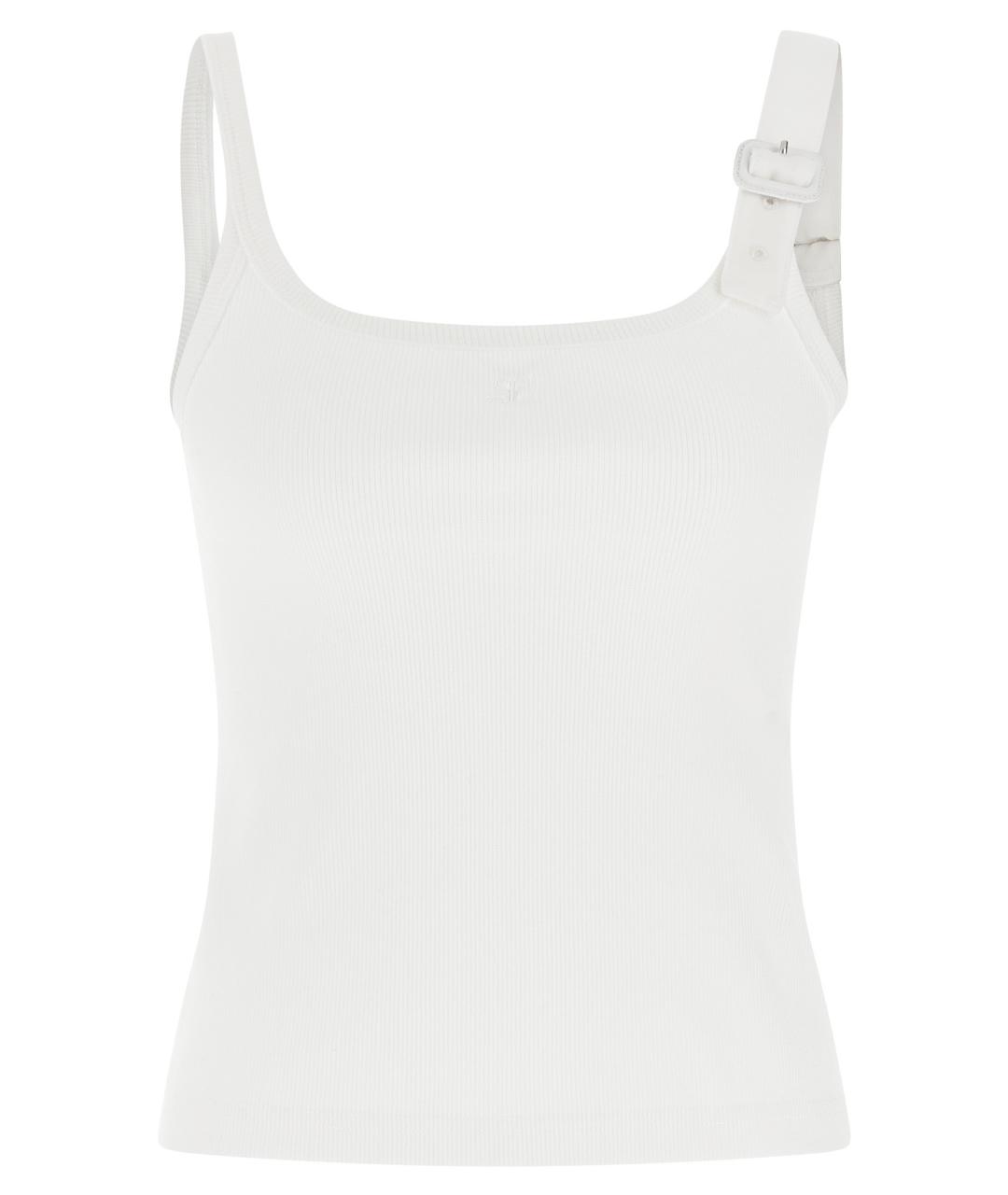 COURREGES Белая хлопковая майка, фото 1