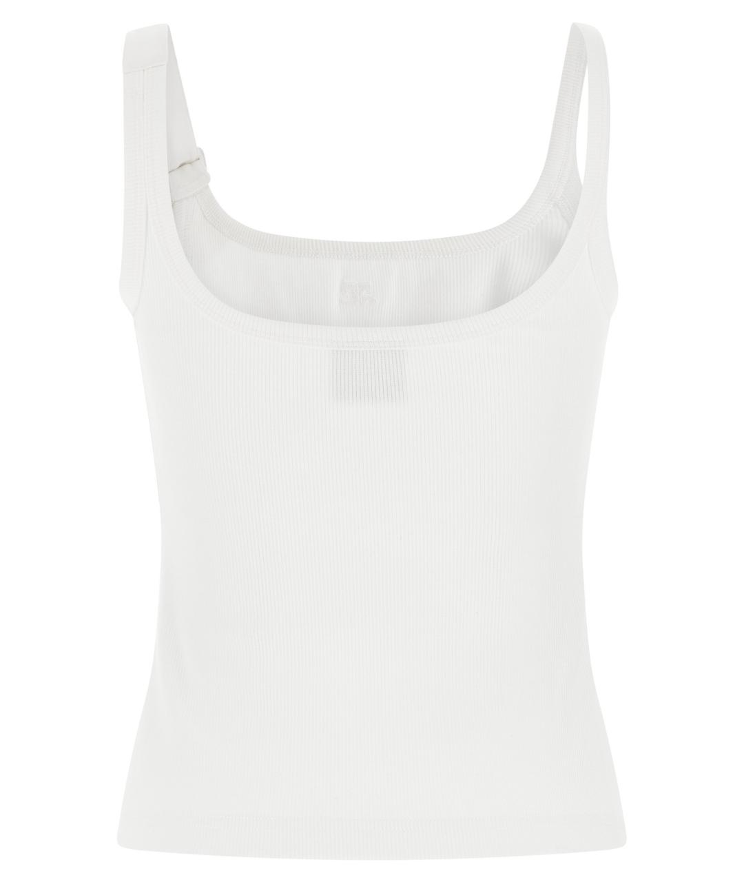 COURREGES Белая хлопковая майка, фото 2