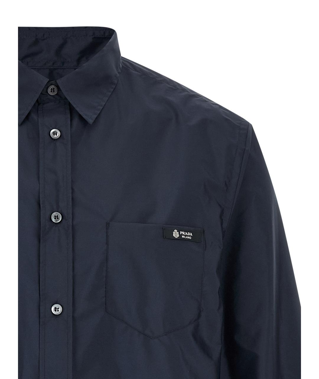 PRADA Темно-синяя кэжуал рубашка, фото 3