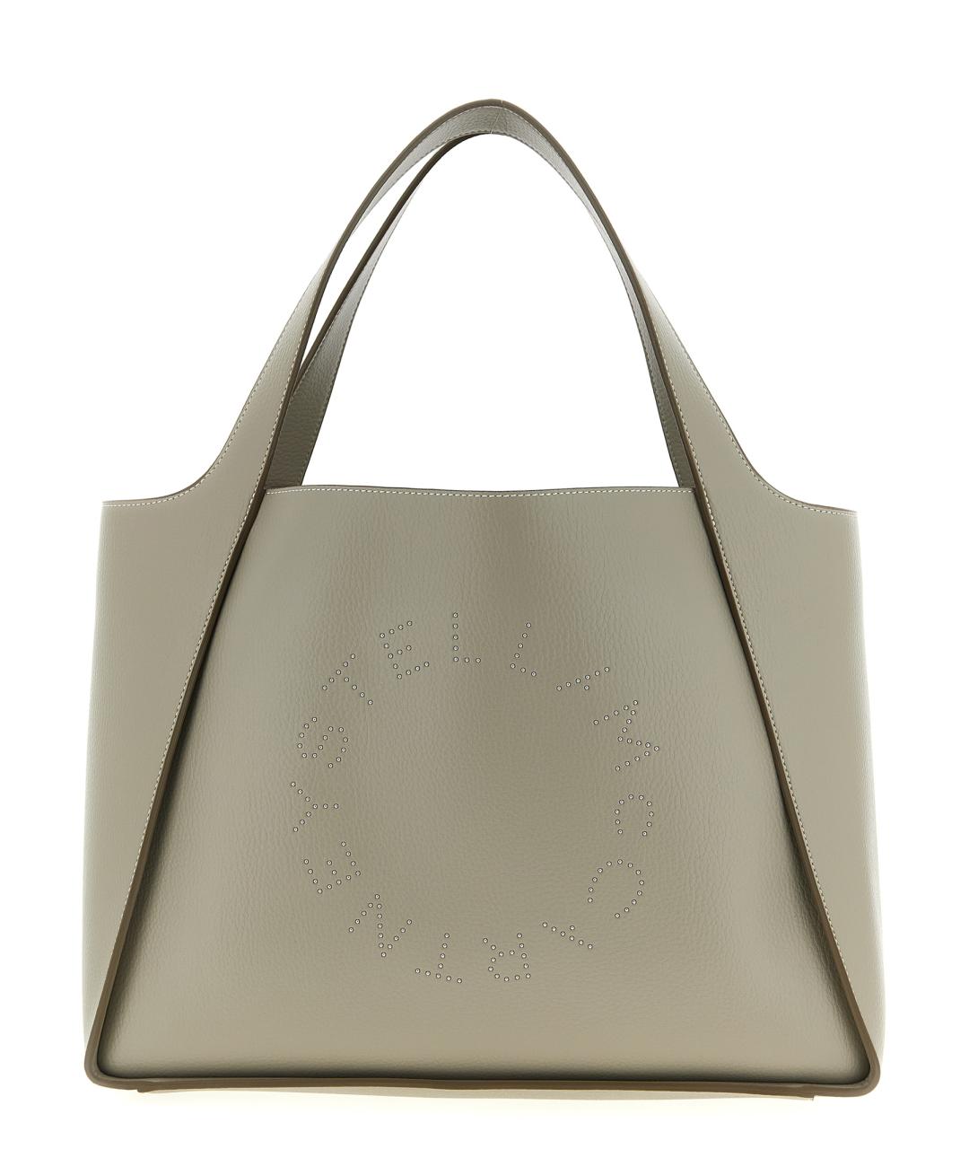 STELLA MCCARTNEY Серая синтетическая сумка тоут, фото 1