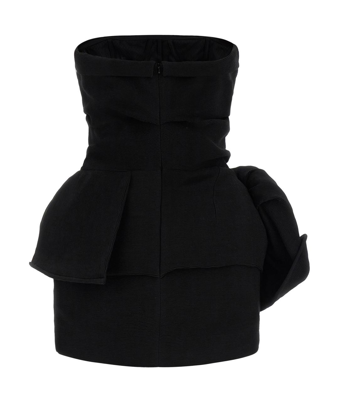 MAGDA BUTRYM Черное вискозное вечернее платье, фото 2