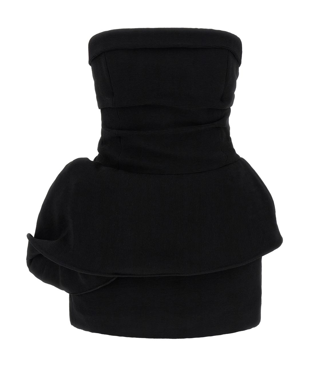 MAGDA BUTRYM Черное вискозное вечернее платье, фото 1