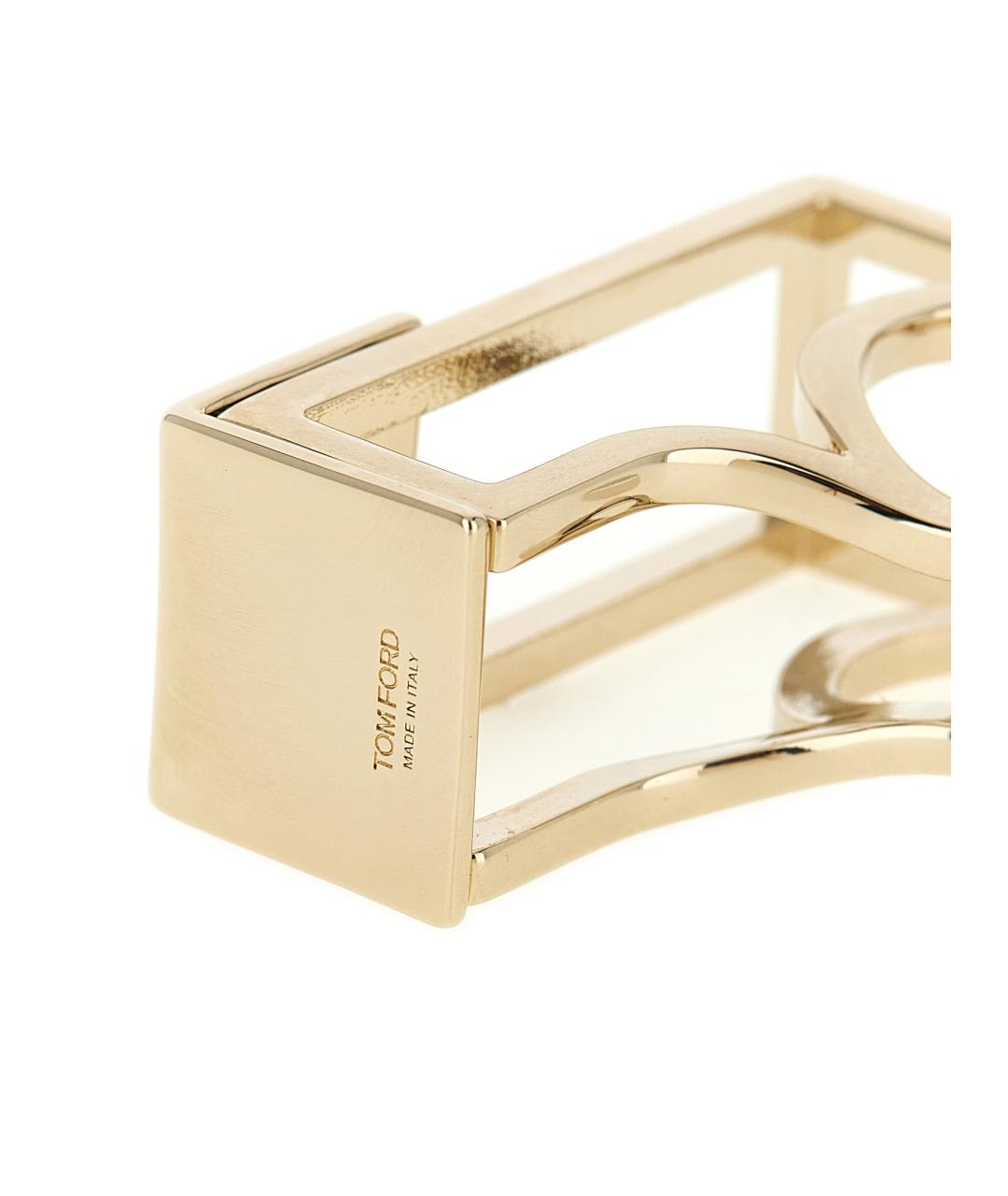 TOM FORD Золотое металлическое кольцо, фото 3