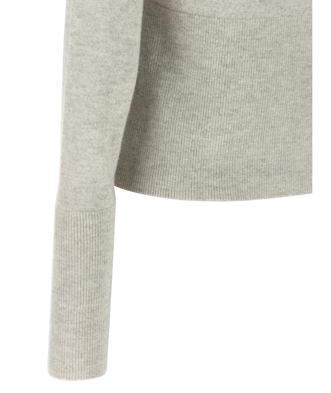 CHLOE Серый шерстяной кардиган, фото 4