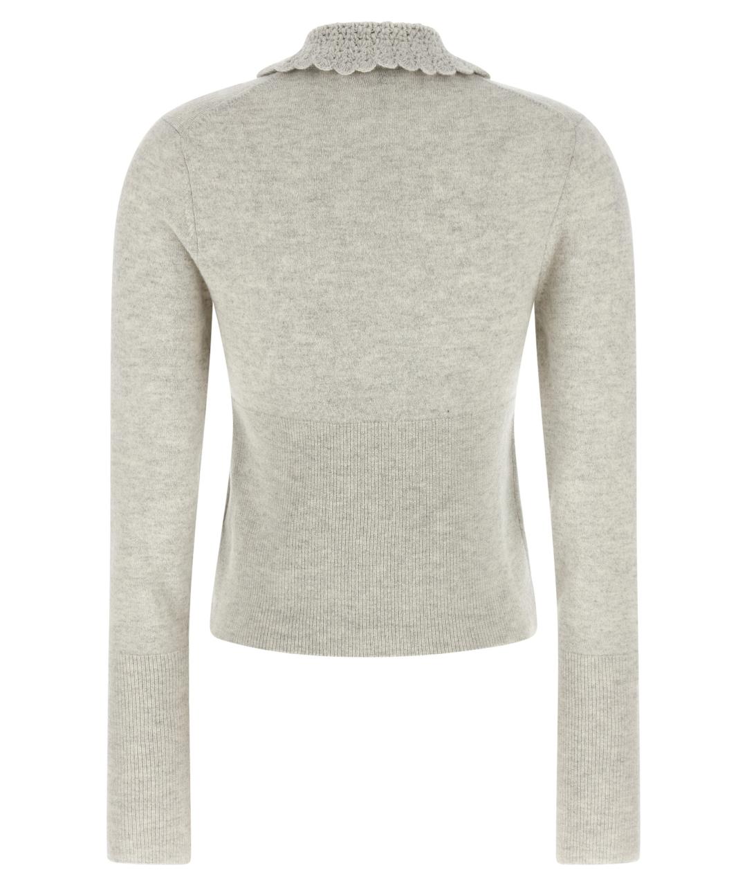 CHLOE Серый шерстяной кардиган, фото 2