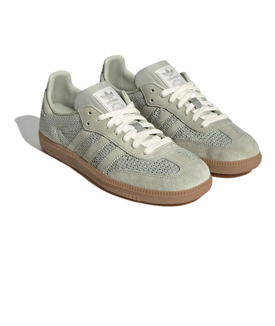 ADIDAS Зеленые кожаные кеды, фото 4