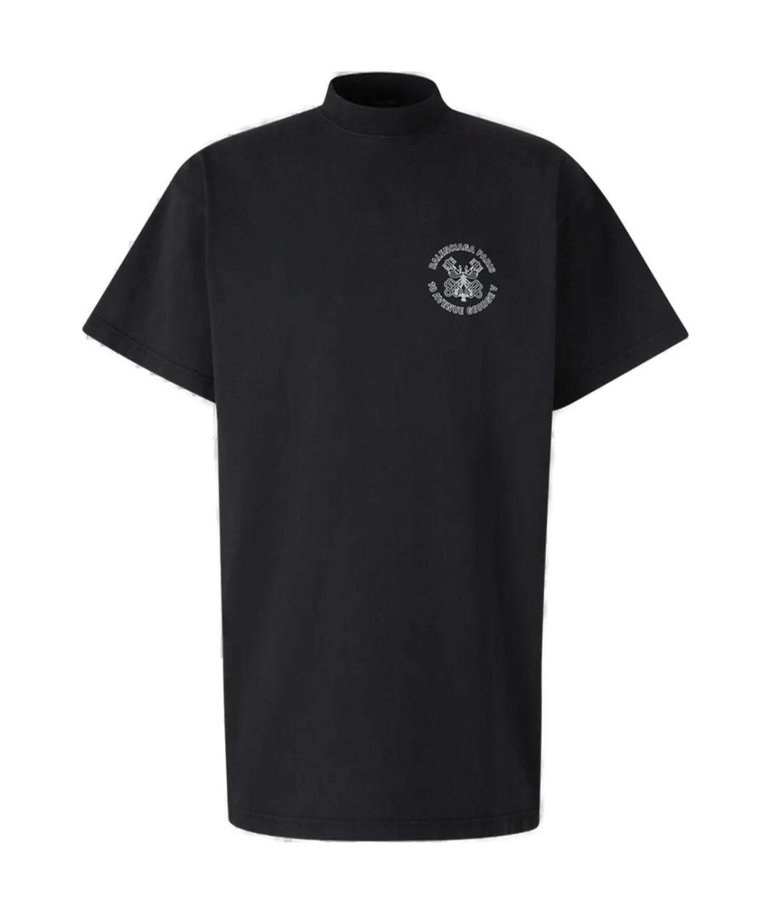 BALENCIAGA Черная футболка, фото 1