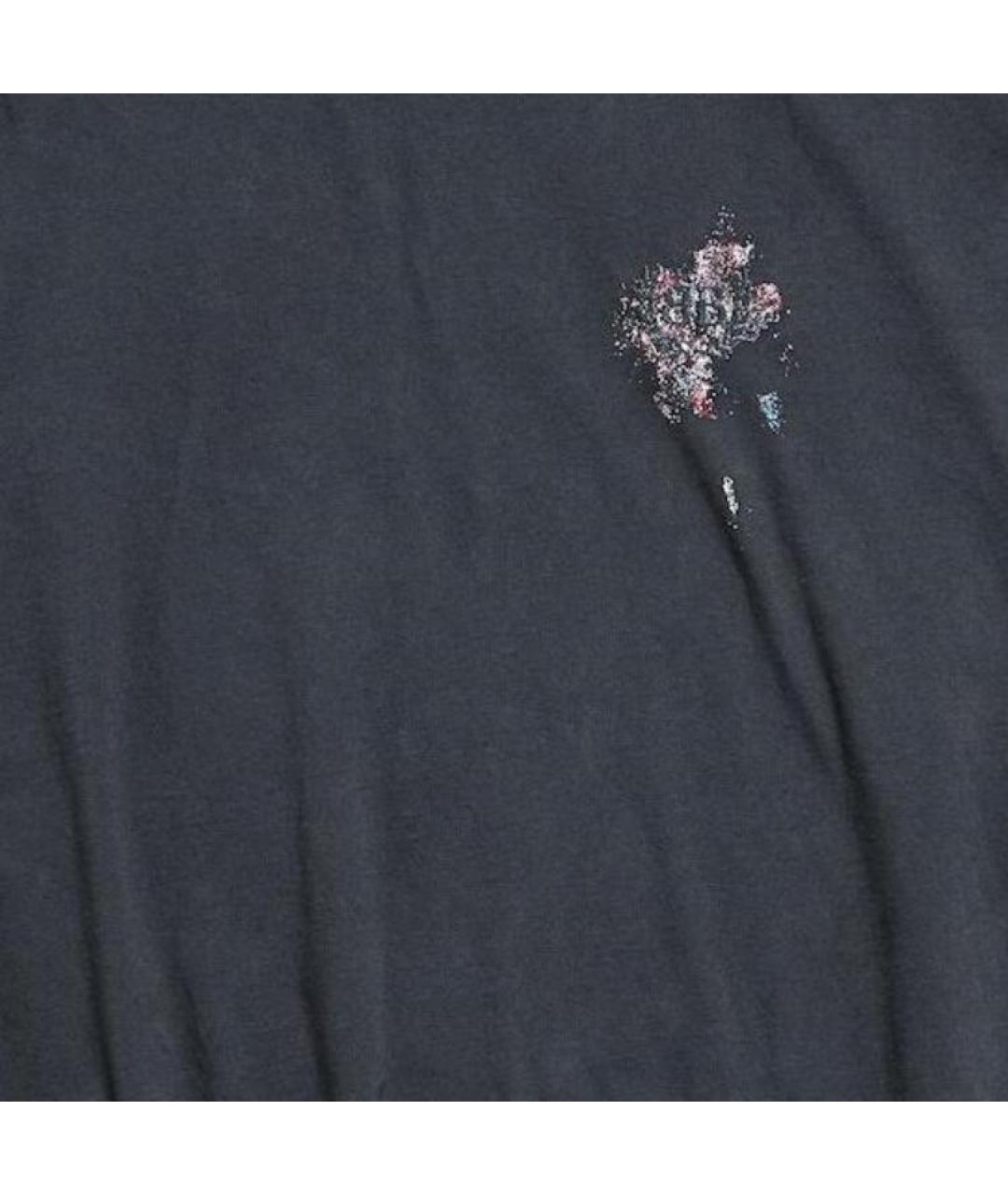 BALENCIAGA Черная хлопковая футболка, фото 3