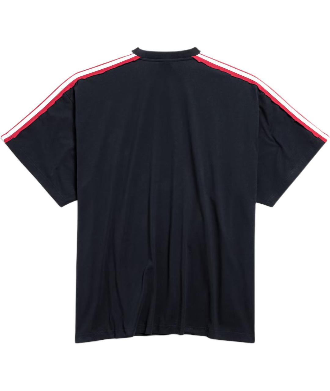 BALENCIAGA Черная хлопковая футболка, фото 2