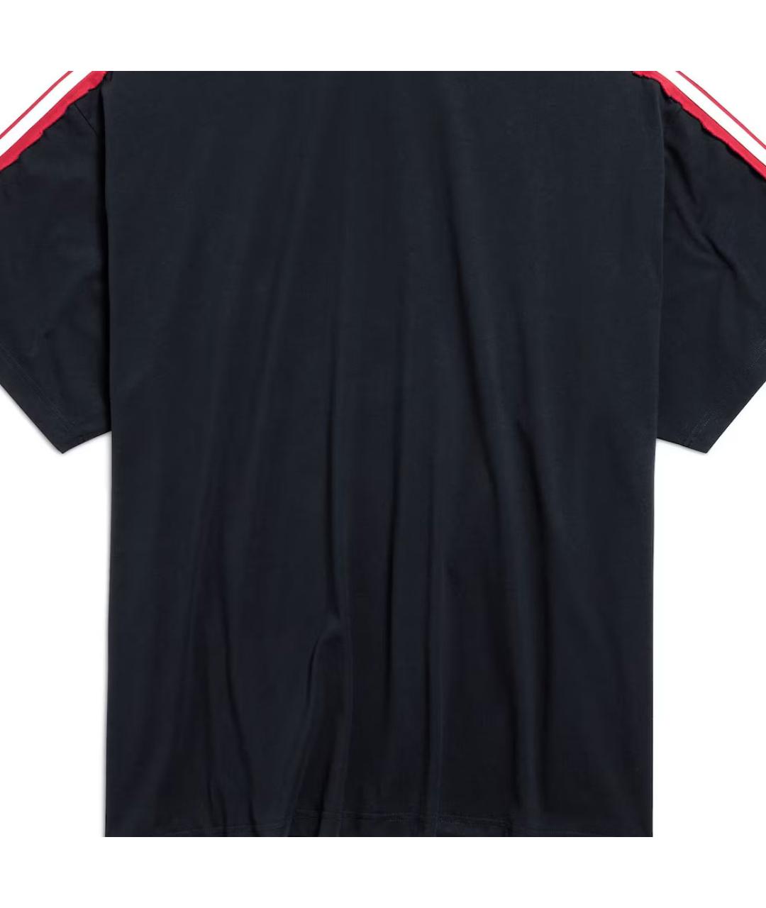 BALENCIAGA Черная хлопковая футболка, фото 3