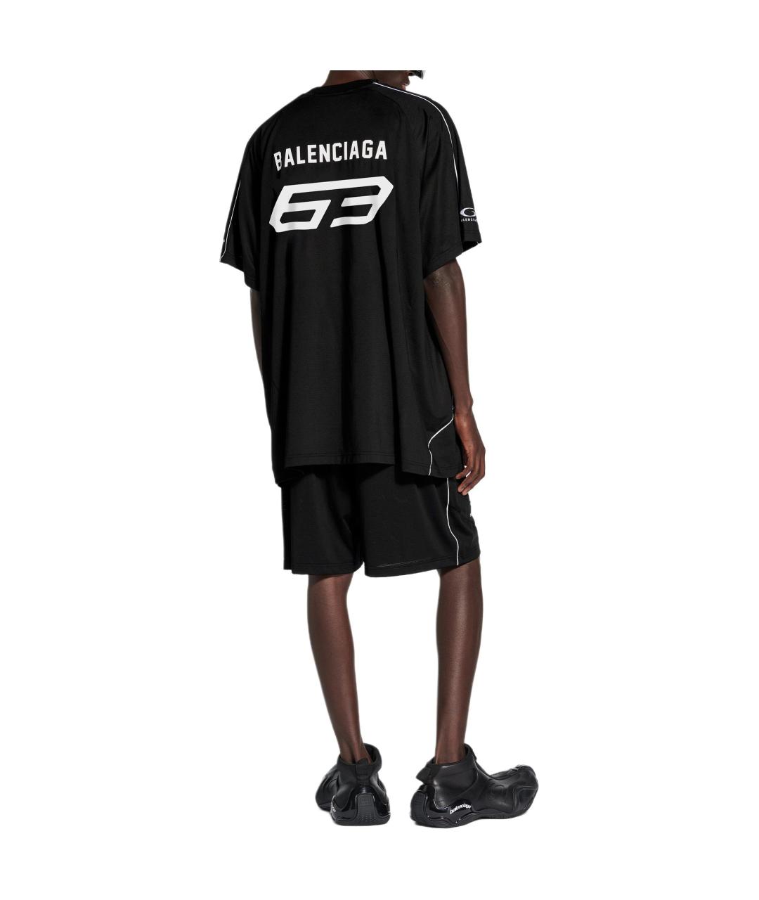 BALENCIAGA Черная футболка, фото 4