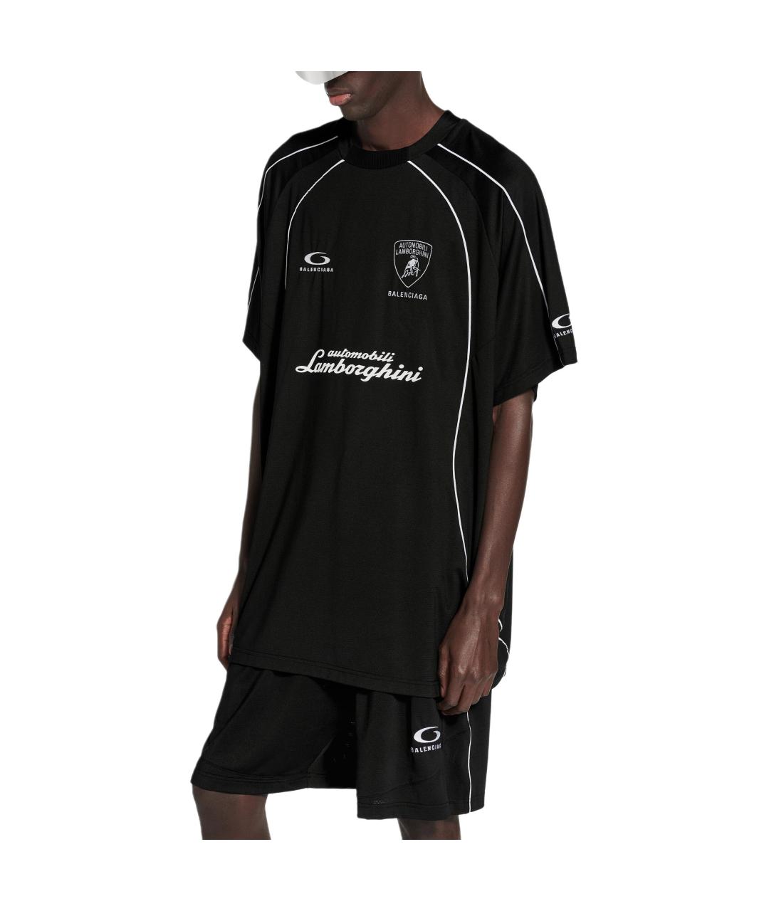 BALENCIAGA Черная футболка, фото 3
