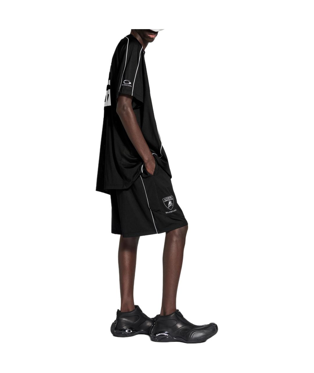 BALENCIAGA Черная футболка, фото 5