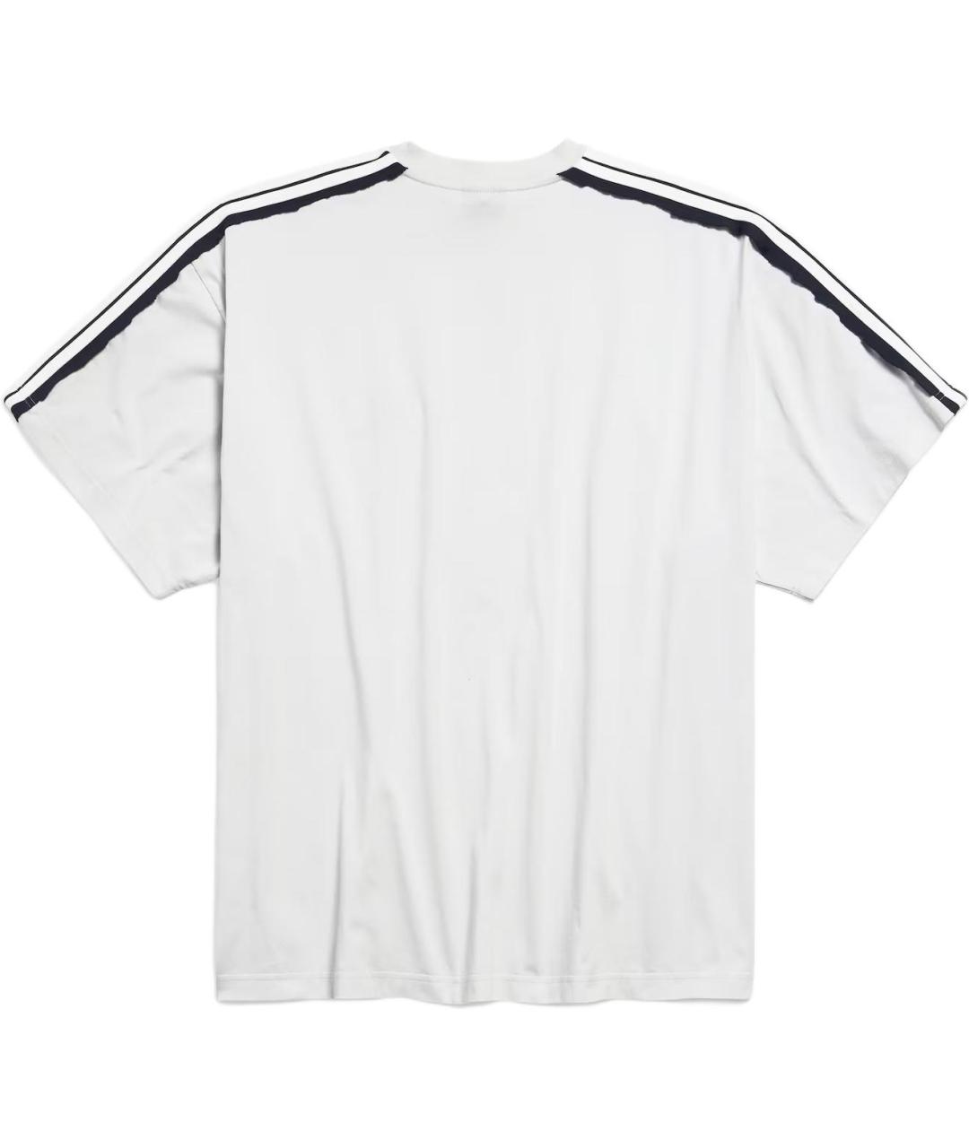 BALENCIAGA Белая хлопковая футболка, фото 2