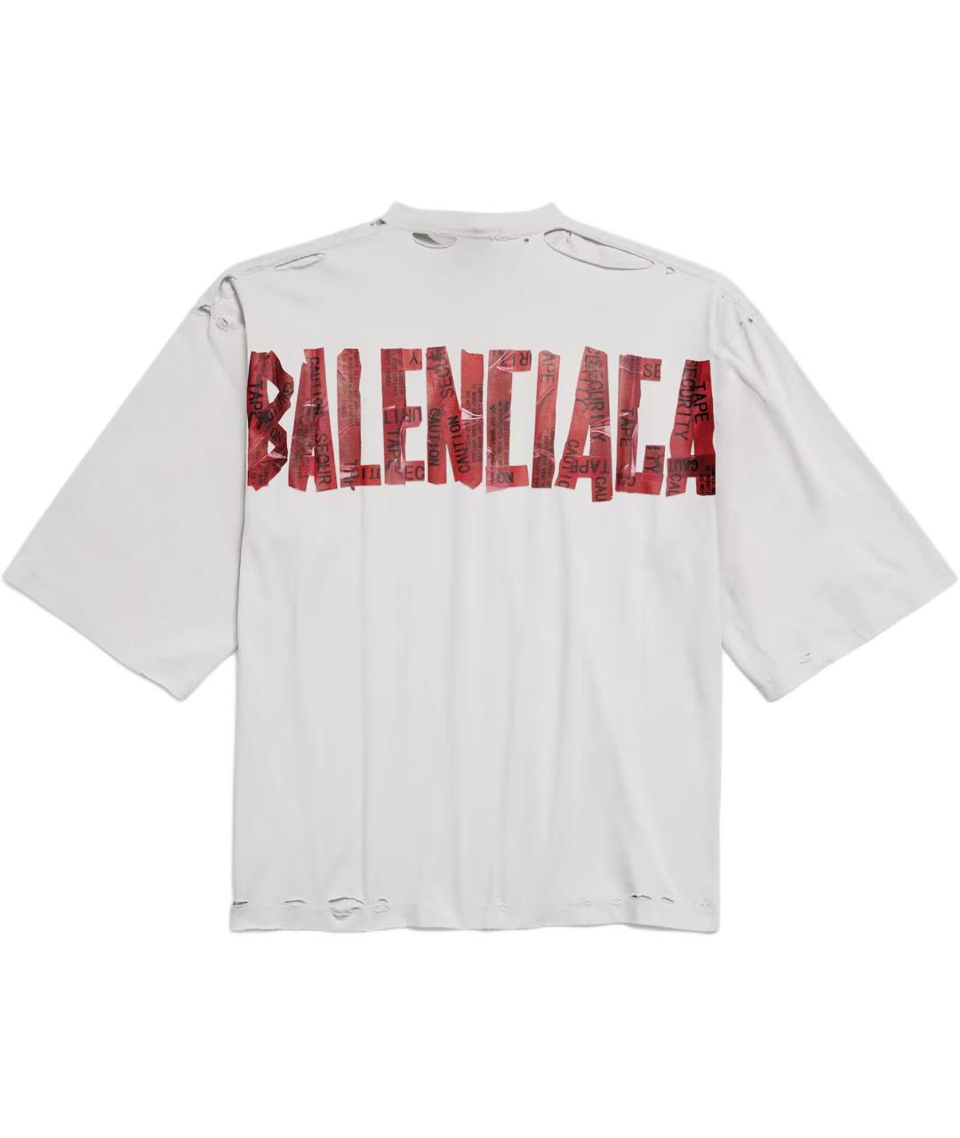 BALENCIAGA Белая футболка, фото 2