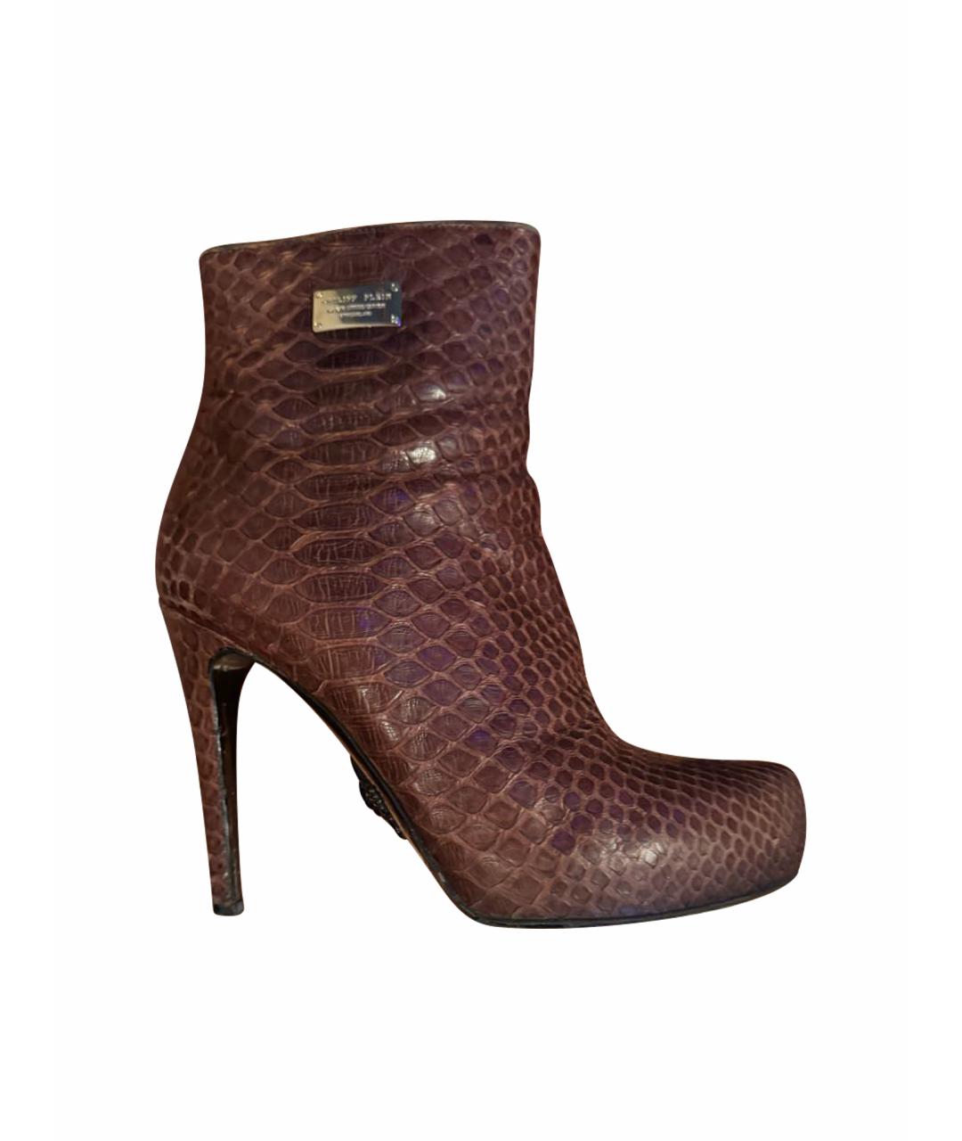 PHILIPP PLEIN Коричневые сапоги, фото 1